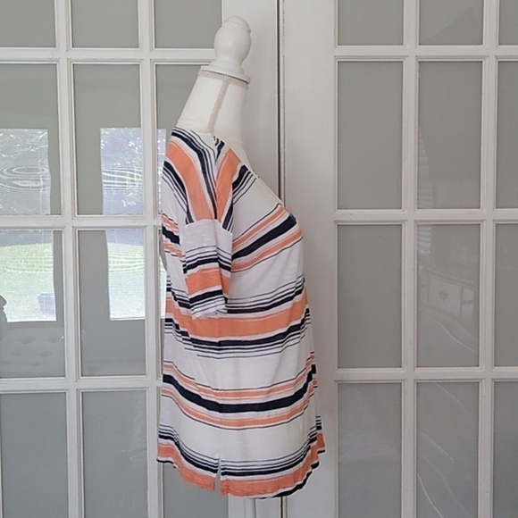 Splendid Tissue Striped Scoop Neck T-shirt - Picture 3 of 14